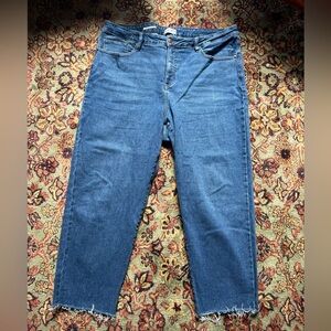 Ava & Viv High-rise slim-fit straight jeans